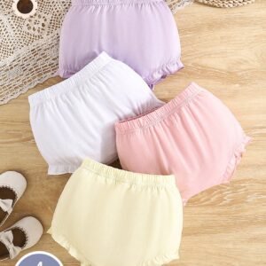 4 pcs bloomers tricot volants