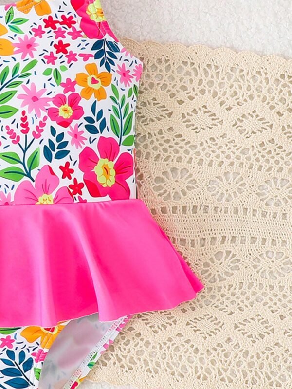 Maillot bain capuche floral – Image 5