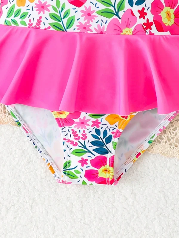 Maillot bain capuche floral – Image 6