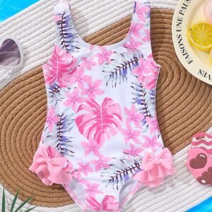 Maillot bain nœud tropical