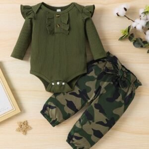 Body volants + pantalon camouflage