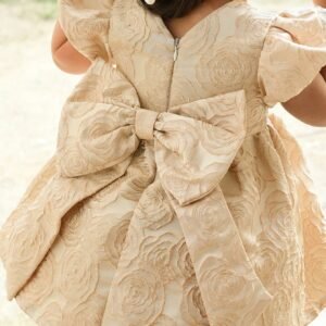 Robe manches courtes roses
