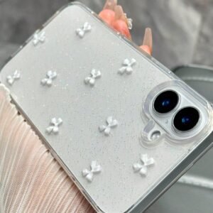 Coque époxy nœud paillettes