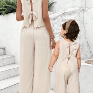 Ensemble top sans manches pantalon