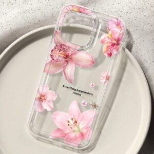 Coque floral hibiscus violet