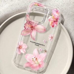 Coque floral hibiscus violet