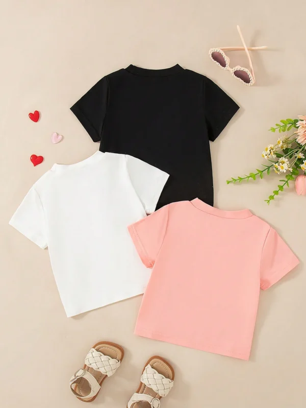 Tenue été top fleurs cœurs – Image 2