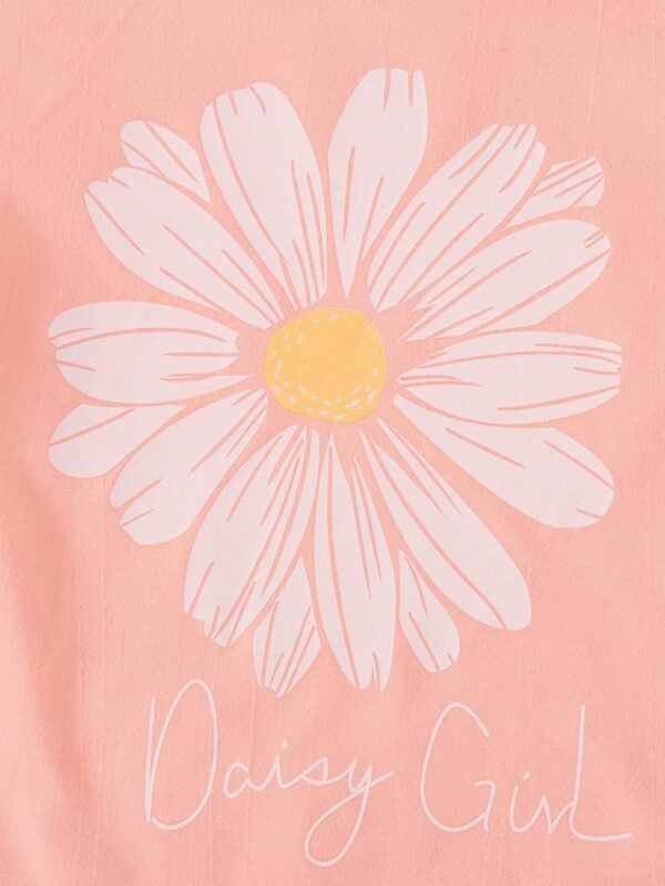Tenue été top fleurs cœurs – Image 3