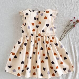 Robe décontractée motif cœur