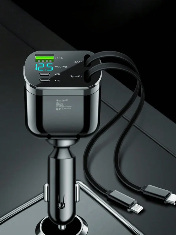 Chargeur voiture 5-en-1