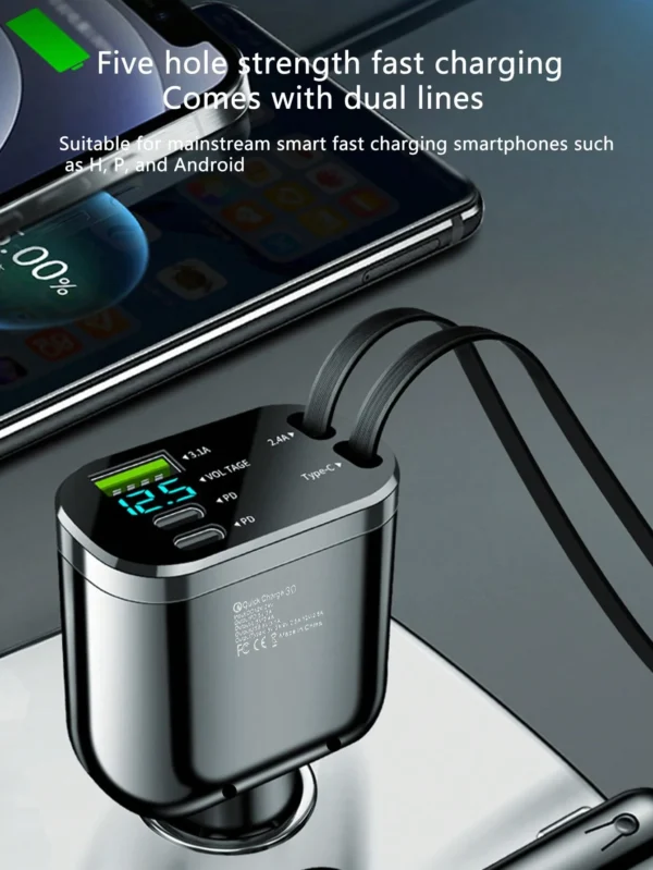 Chargeur voiture 5-en-1 – Image 2