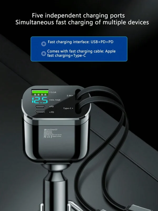 Chargeur voiture 5-en-1 – Image 14