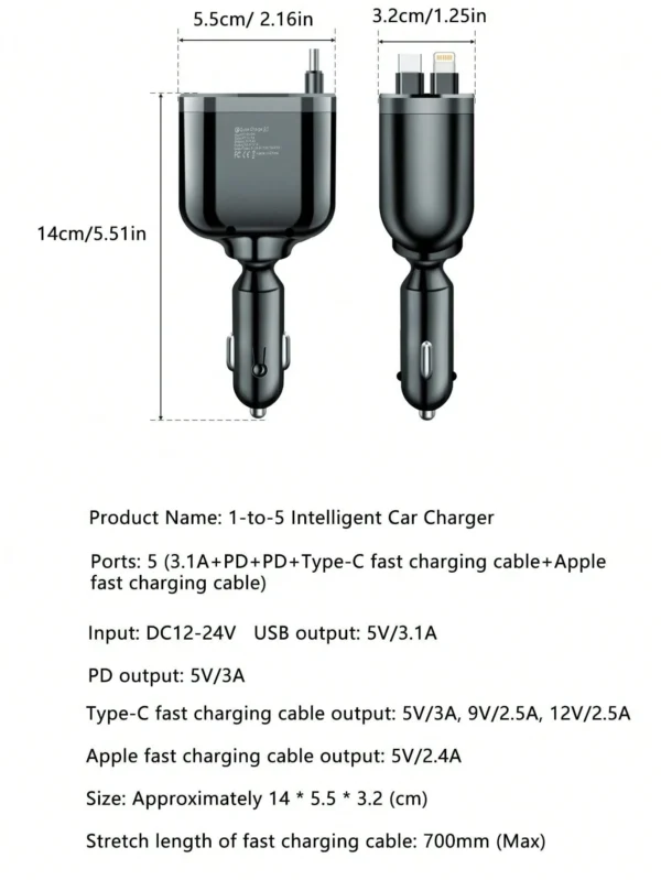 Chargeur voiture 5-en-1 – Image 22