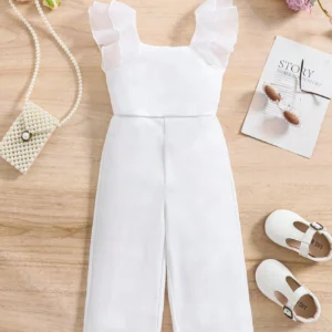 Barboteuse blanche organza