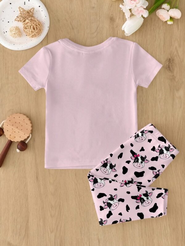 2 pcs ensemble vache rose – Image 2