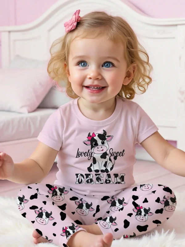 2 pcs ensemble vache rose – Image 3