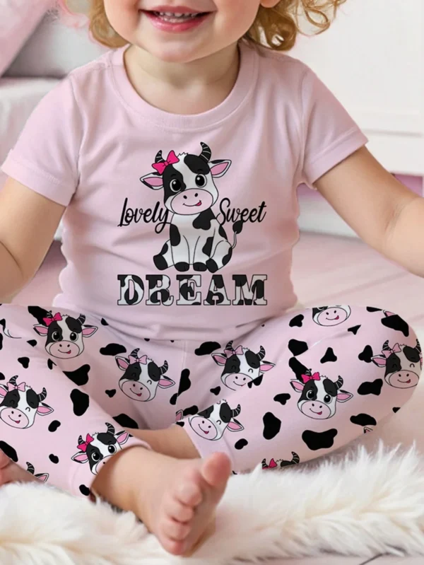 2 pcs ensemble vache rose – Image 4