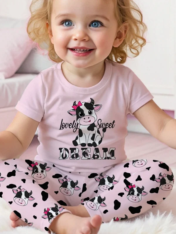 2 pcs ensemble vache rose – Image 5