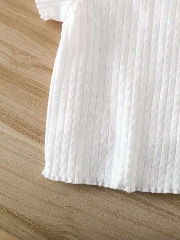 5 pcs top côtelé volant – Image 8