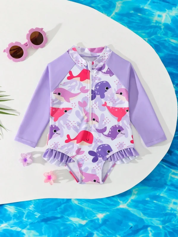 Maillot bain manches longues zip – Image 3