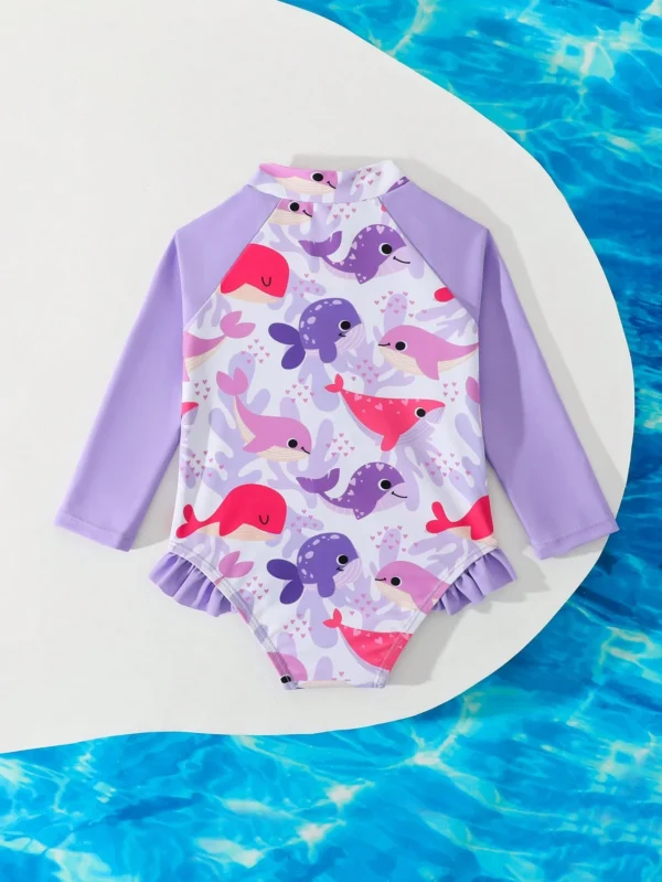 Maillot bain manches longues zip – Image 2