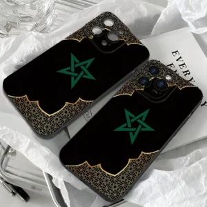 Coque pentagramme couple élégant
