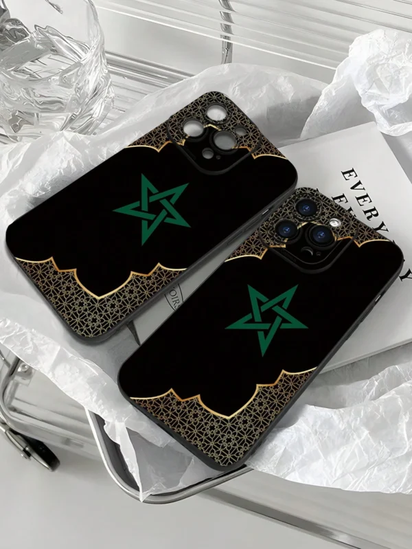 Coque pentagramme couple élégant – Image 2