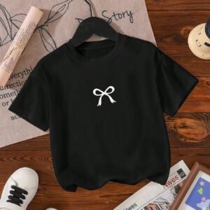 T-shirt manches courtes nœud