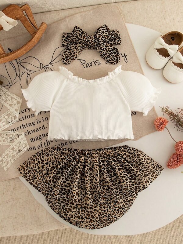 2 pcs top bloomer léopard – Image 2