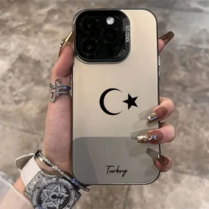 Coque étoiles lune argent