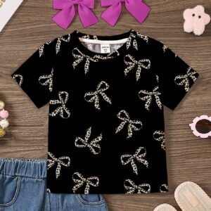 T-shirt manches courtes nœud