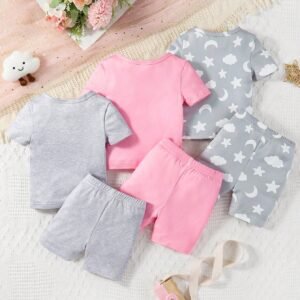 Ensemble 6 pcs étoile lune