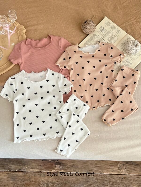 Set 6 pcs pyjama cœur – Image 5
