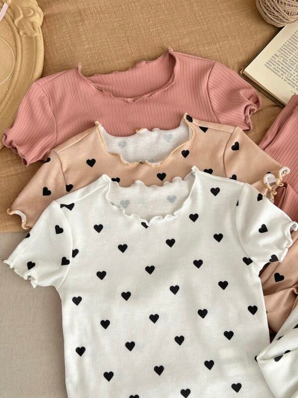 Set 6 pcs pyjama cœur – Image 3