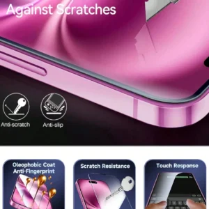 3 pcs verre iPhone 16 full