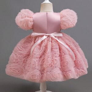 Robe tutu fleurs nœud