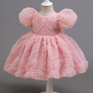 Robe tutu fleurs nœud