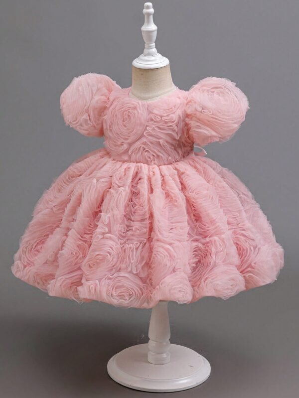 Robe tutu fleurs nœud