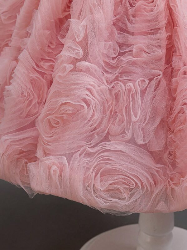 Robe tutu fleurs nœud – Image 6