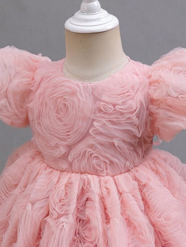 Robe tutu fleurs nœud – Image 7