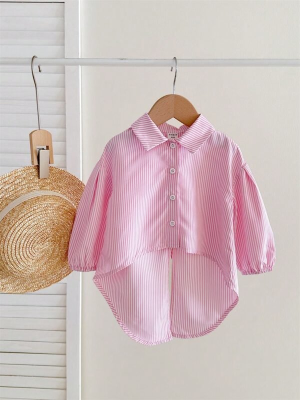 Chemise manches longues rayée – Image 2