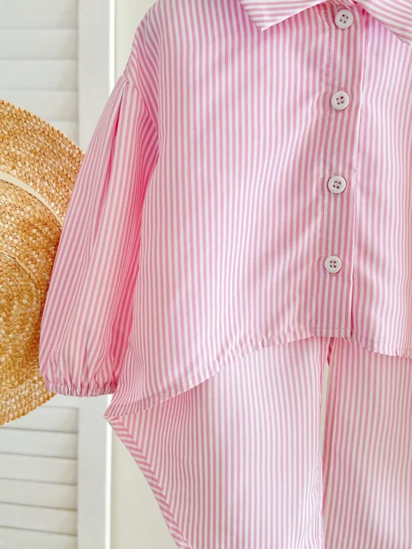 Chemise manches longues rayée – Image 3