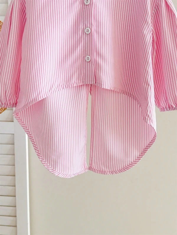 Chemise manches longues rayée – Image 5