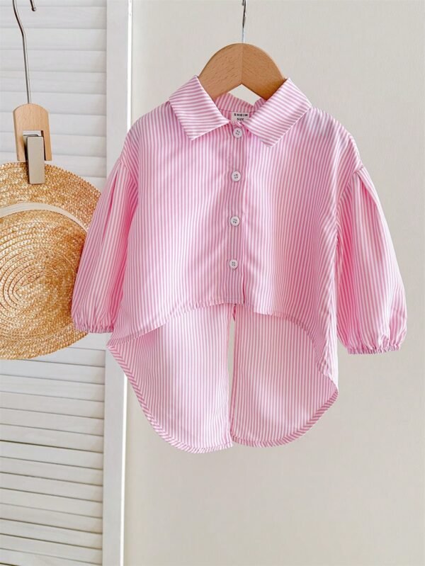 Chemise manches longues rayée – Image 6
