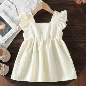 Robe manches courtes brodée bébé