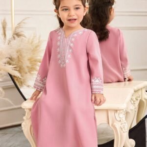 Robe manches longues rétro bébé