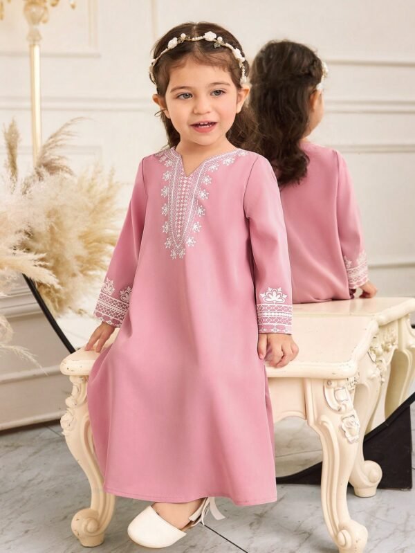 Robe manches longues rétro bébé