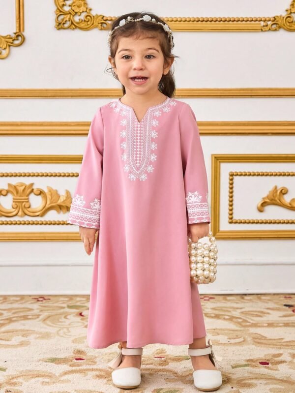 Robe manches longues rétro bébé – Image 3
