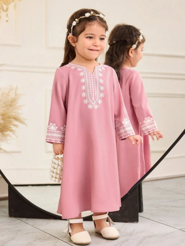 Robe manches longues rétro bébé – Image 4