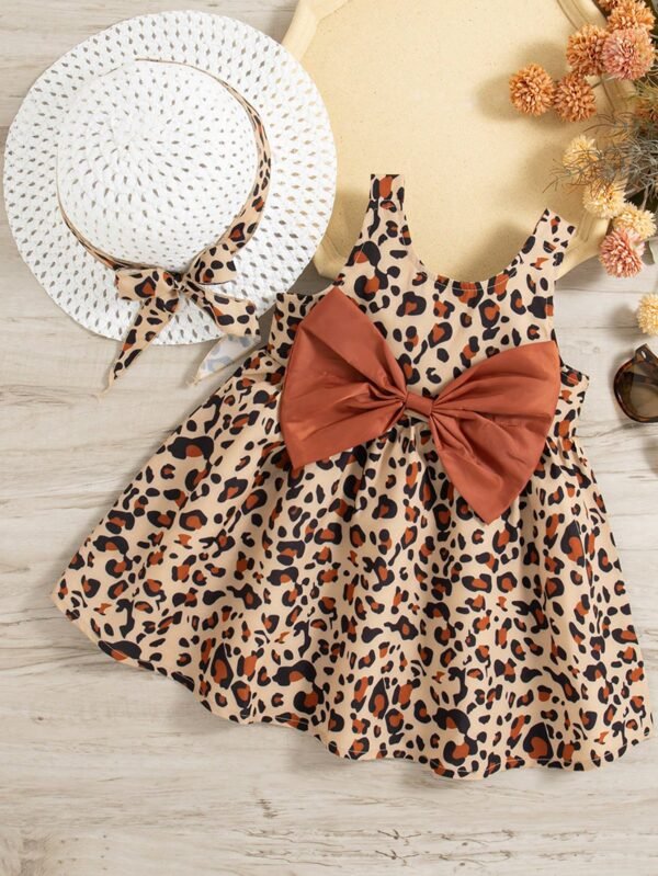 Set 2 pcs robe léopard